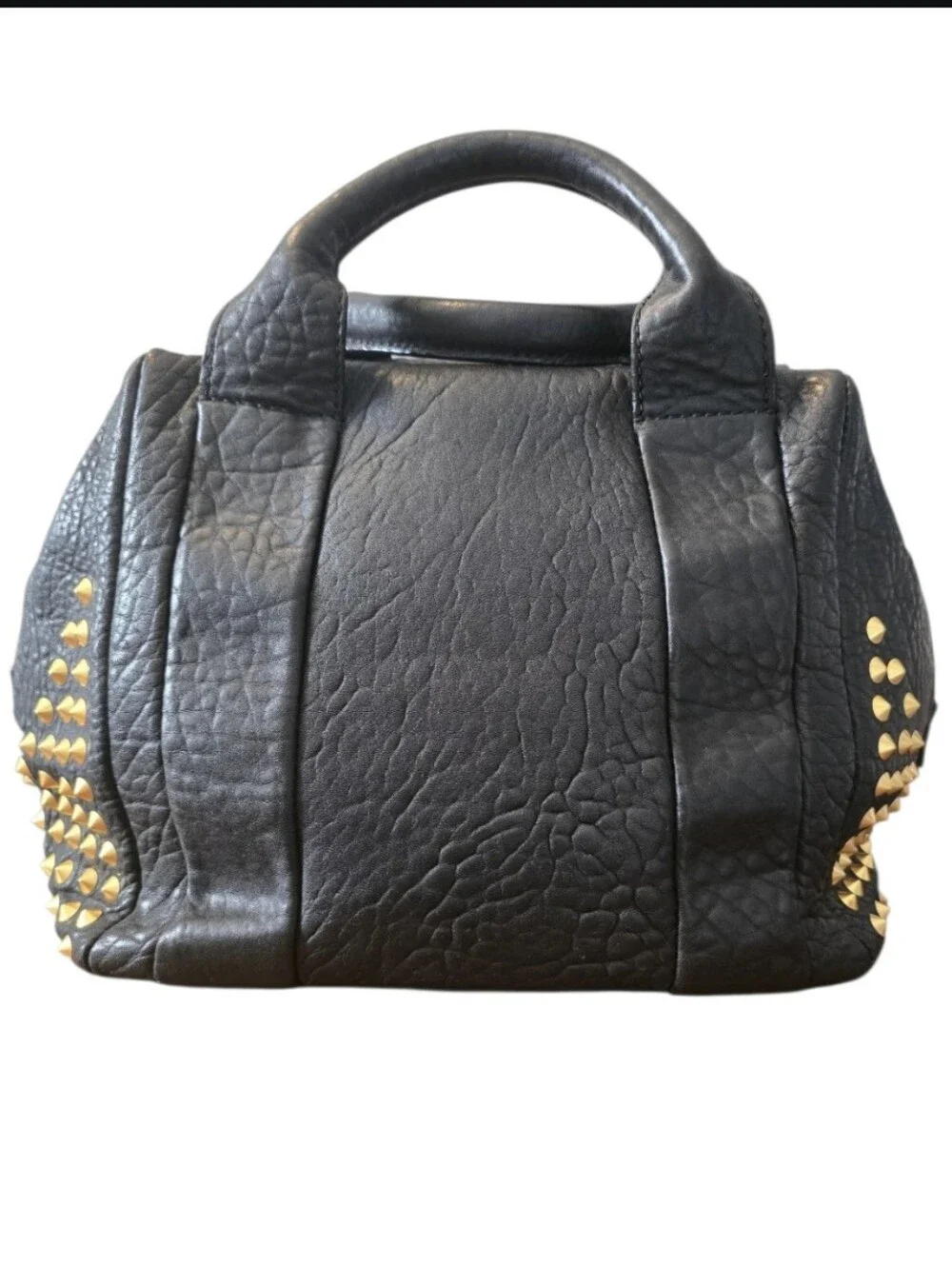 MCM Keana Studded Sheepskin Leather Satchel/Crossbody w/Dustbag In EUC